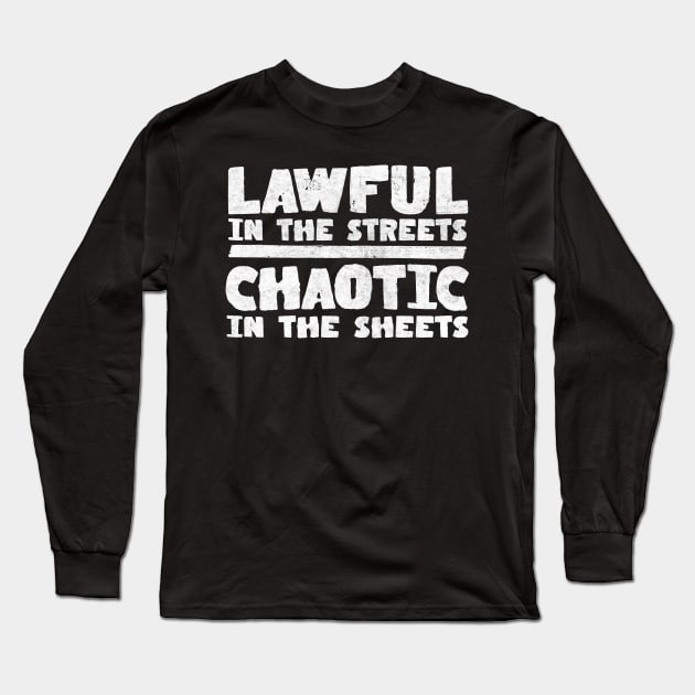 Lawful / Chaotic Long Sleeve T-Shirt by DankFutura